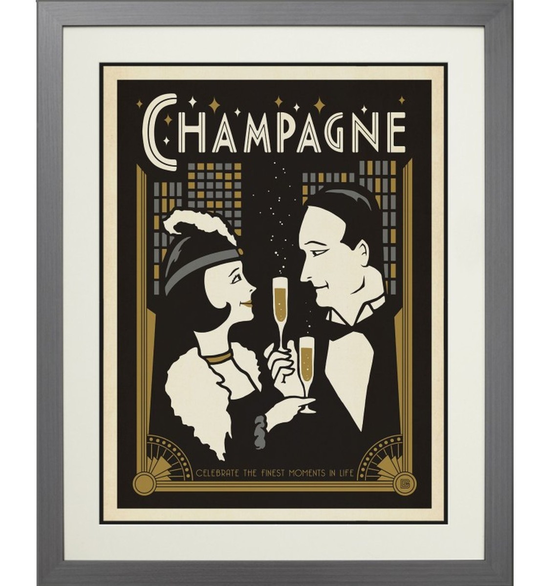 Champagne, Art Deco Style By Derek Anderson, Joel Anderson, 2016 