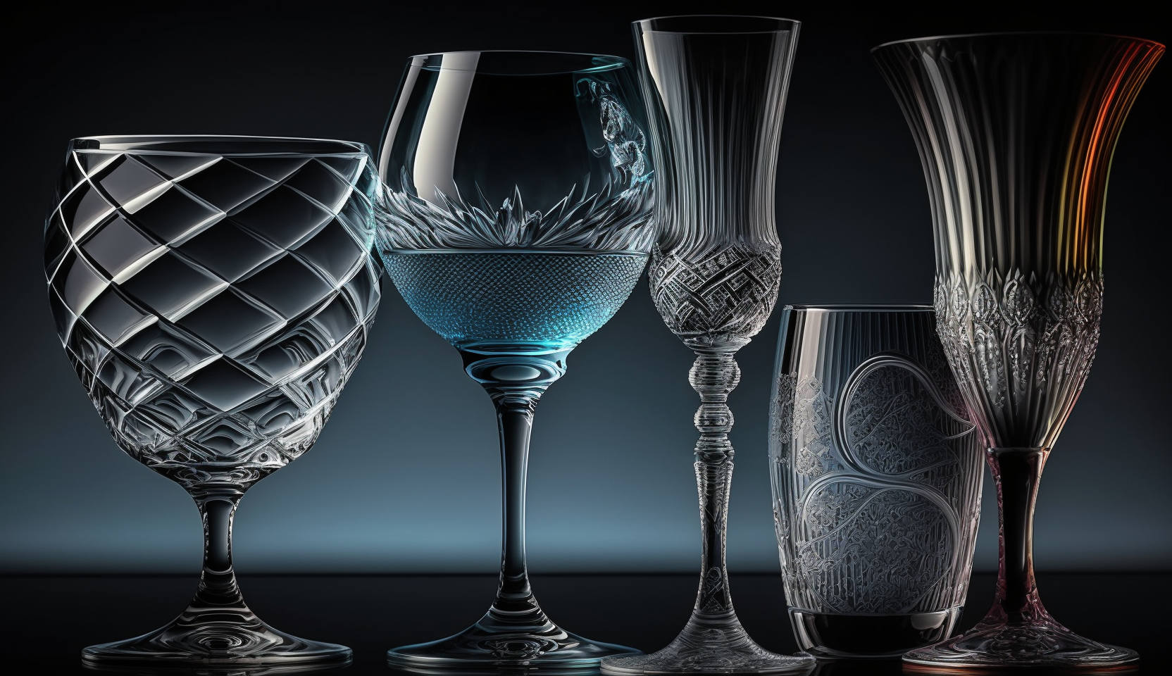 What is stemware? A photography showcasing a variety of stemware.