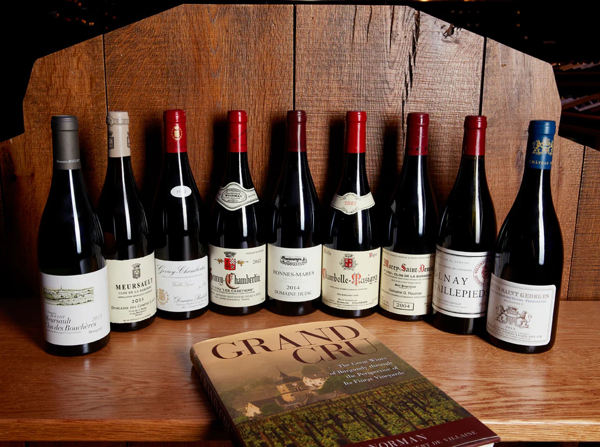 A captivating photograph of Burgundy wines, showing the essence of French viticulture and tradition, featuring the Burgundy wines.