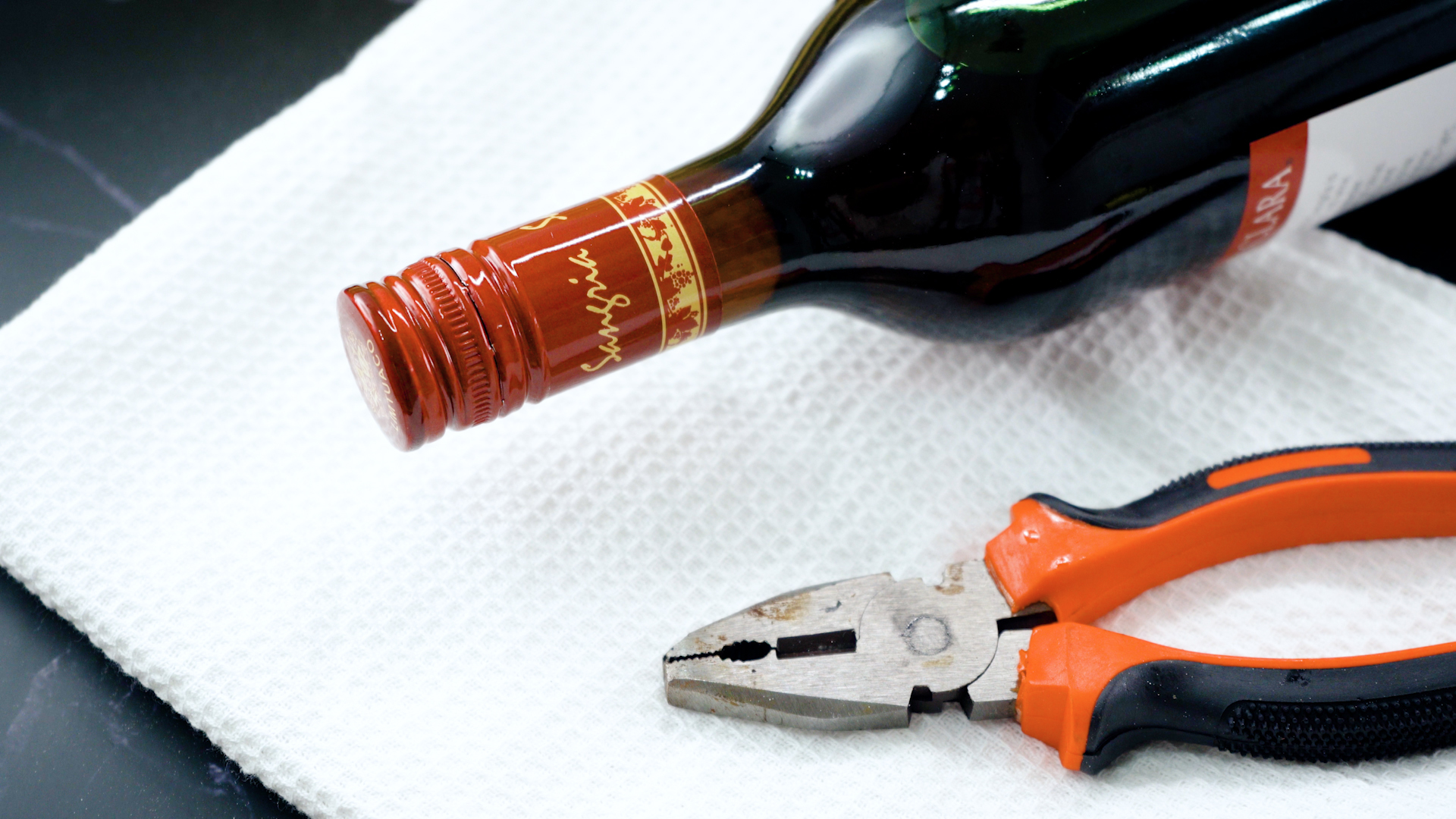 open wine cork Use a Screw and Pliers