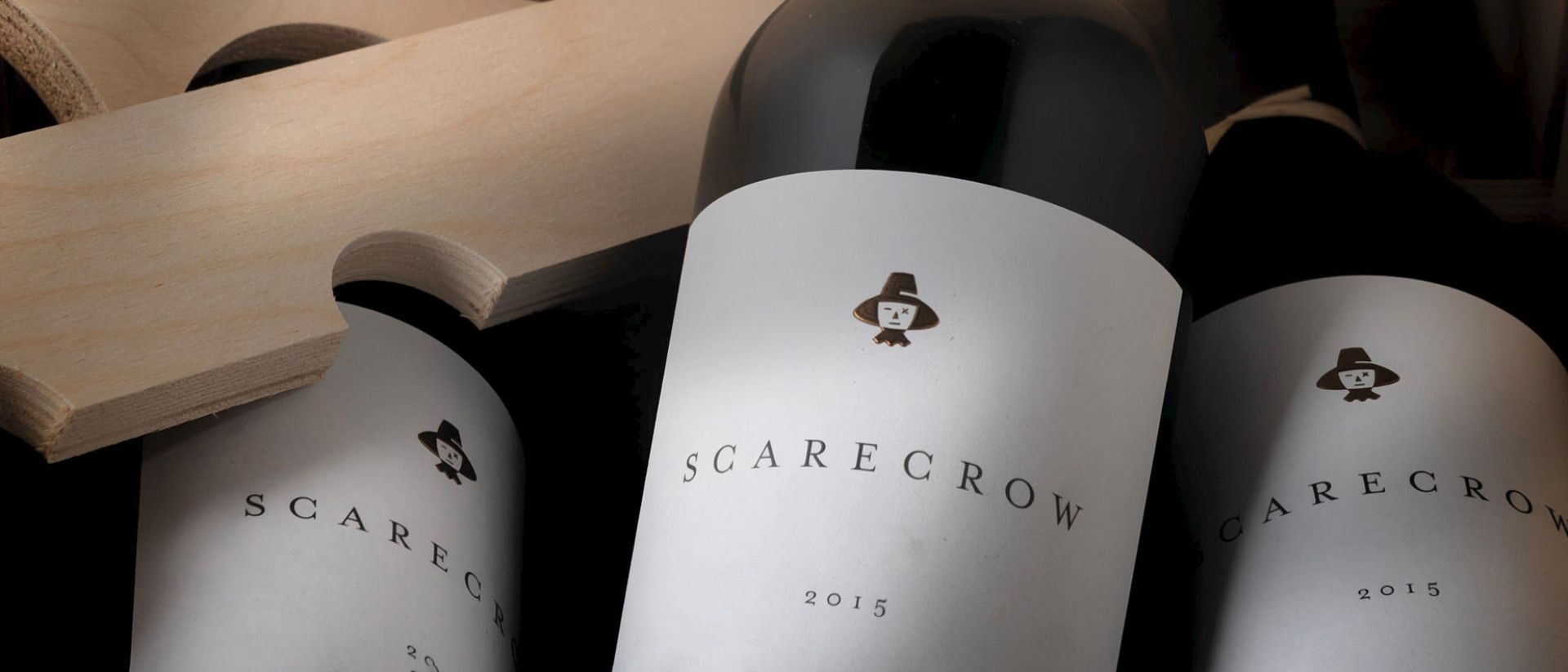 Image of bottles of 2015 Scarecrow Wine, showcasing the elegance and heritage of Napa Valley's esteemed Cabernet Sauvignon vineyards, highlighting the focus keyword 'scarecrow wine'.