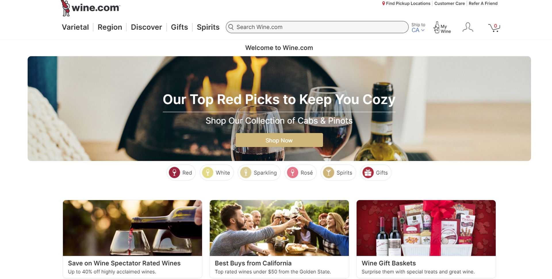 wine.com screenshot