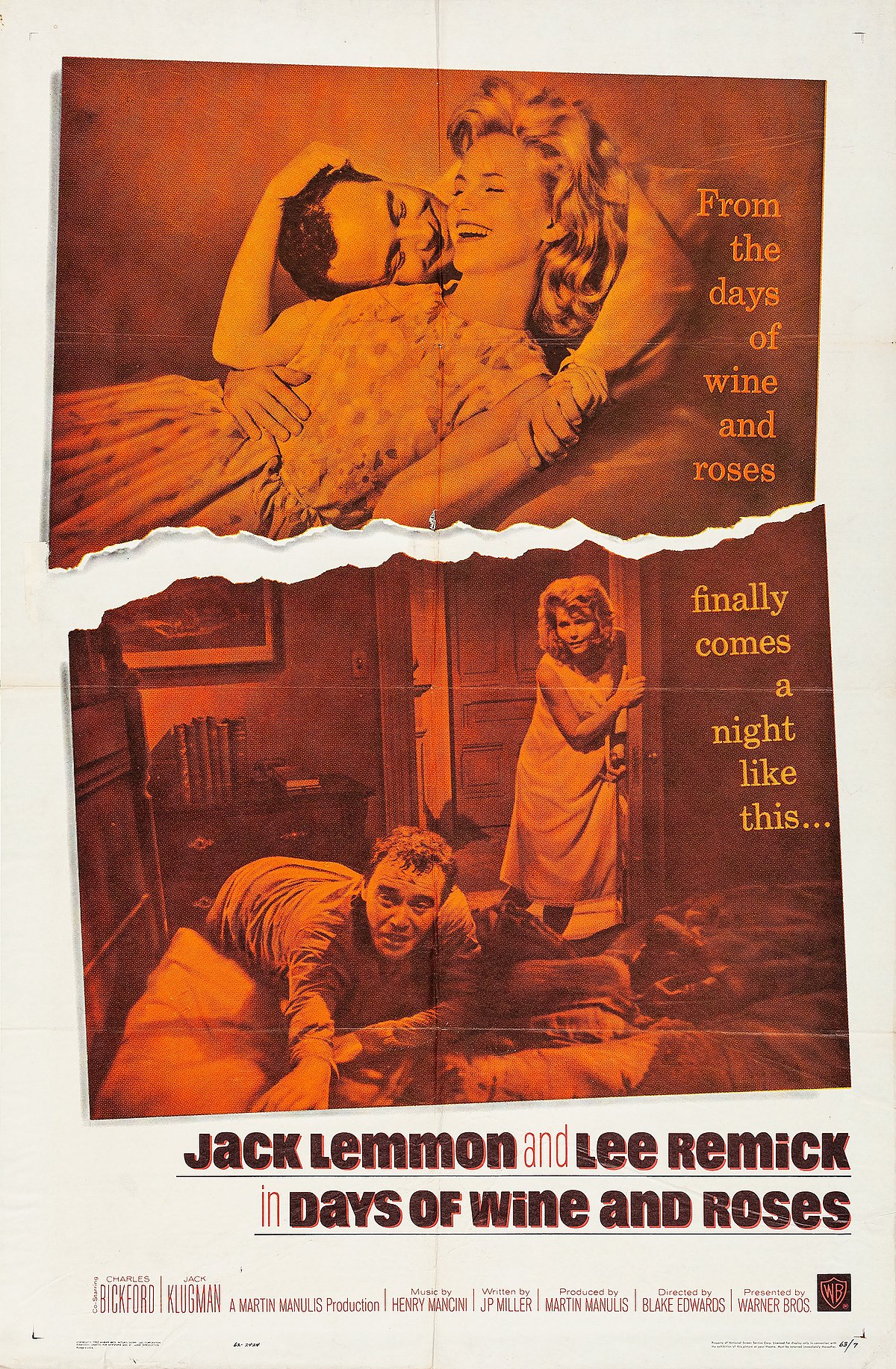 Days of Wine and Roses (1962 poster)