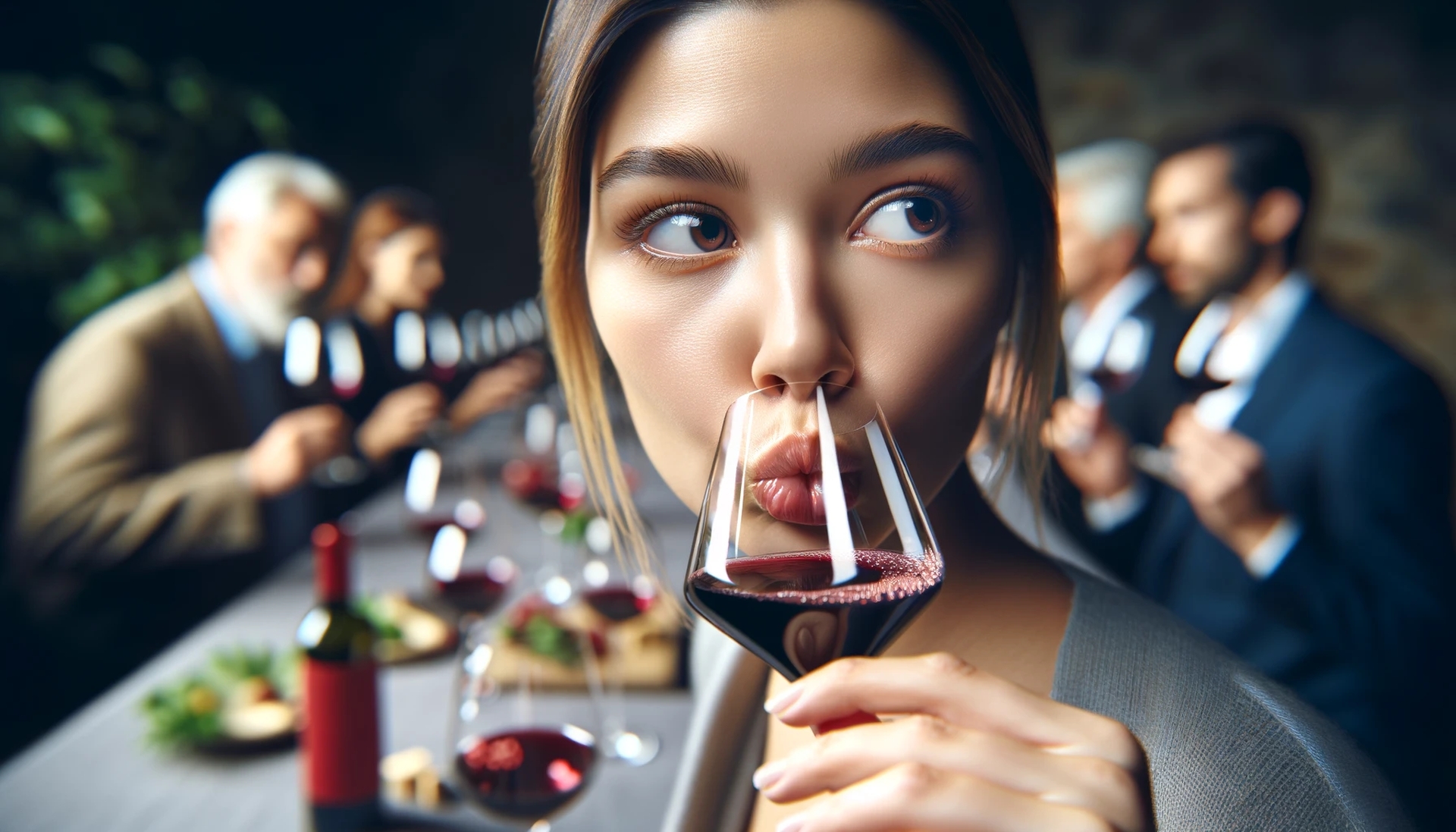 Close-up of a glass of red wine showcasing the mouth puckering after taste, emphasizing the unique sensation of Red Wines Mouth Puckering After Taste.. / image credit: Umut Taydaş