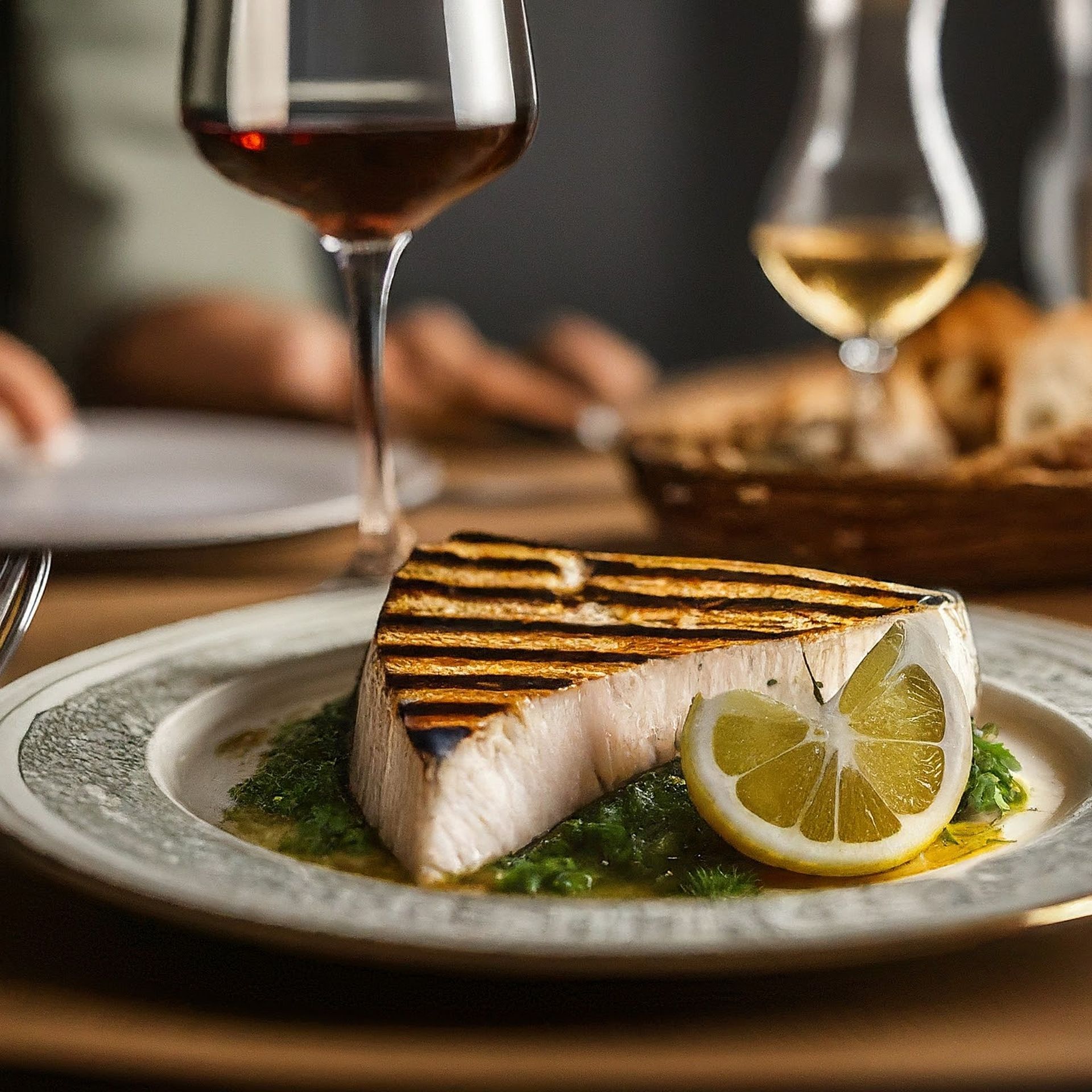 Swordfish and Beaujolais Cru - Wines and Fishes - image credit: Encyclopedia Wines