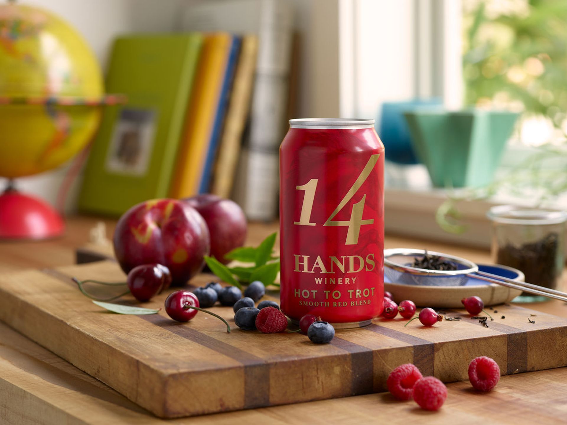 Galentine's Day 2024: Wine in a can. 14 Hands Winery Hot to Trot Red Wine Blend