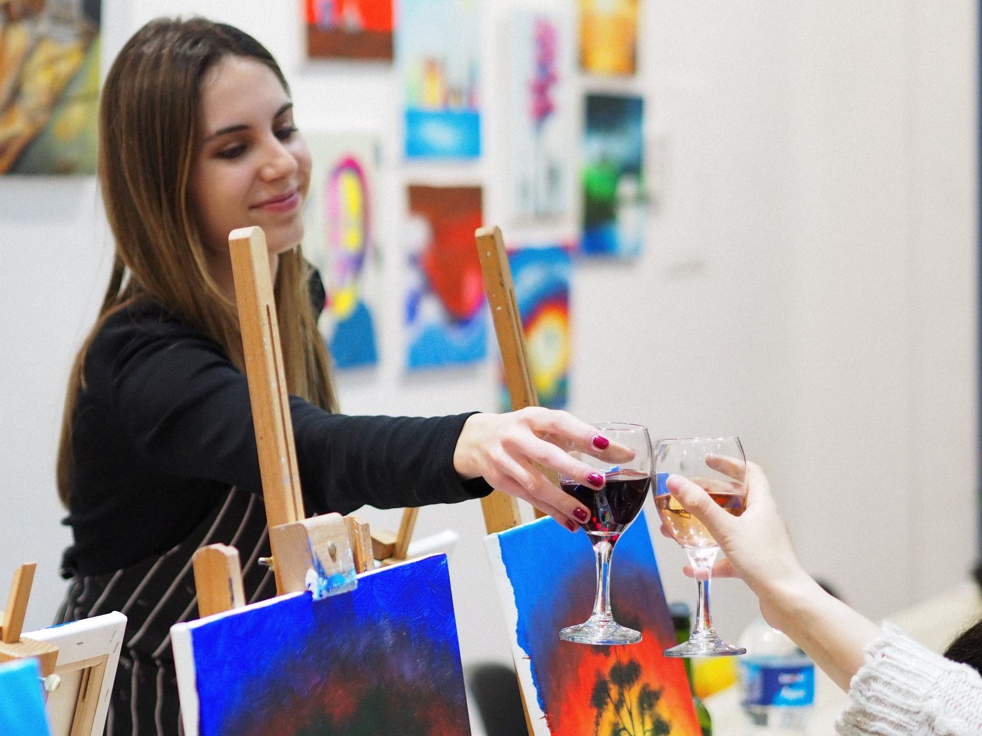 Paint and wine event